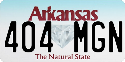 AR license plate 404MGN