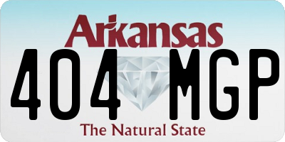 AR license plate 404MGP