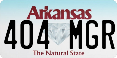 AR license plate 404MGR