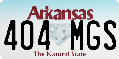 AR license plate 404MGS