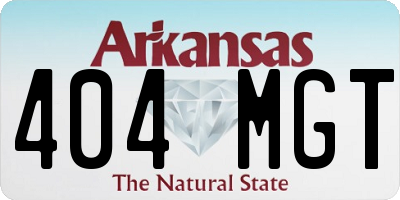 AR license plate 404MGT
