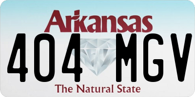 AR license plate 404MGV