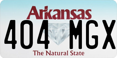 AR license plate 404MGX