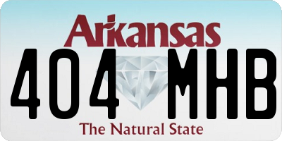 AR license plate 404MHB