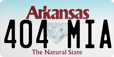 AR license plate 404MIA