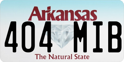 AR license plate 404MIB