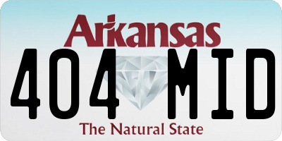 AR license plate 404MID