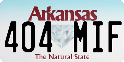 AR license plate 404MIF
