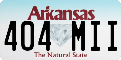 AR license plate 404MII