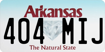AR license plate 404MIJ