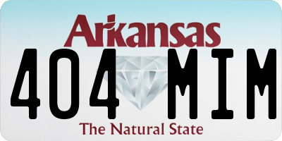 AR license plate 404MIM