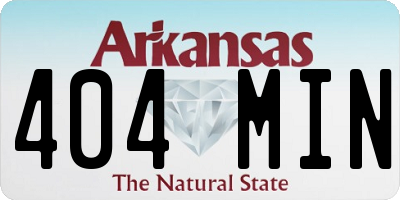 AR license plate 404MIN