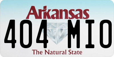 AR license plate 404MIO