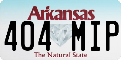AR license plate 404MIP