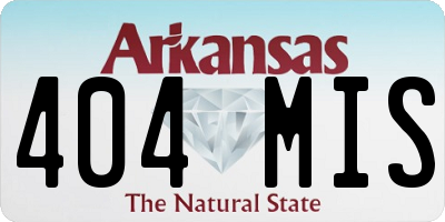 AR license plate 404MIS