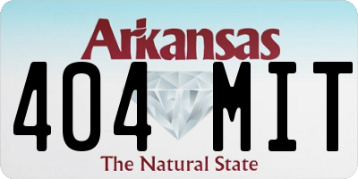 AR license plate 404MIT