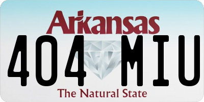 AR license plate 404MIU