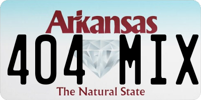 AR license plate 404MIX