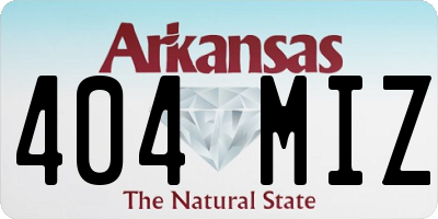 AR license plate 404MIZ