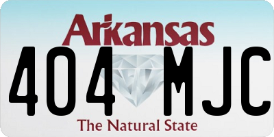 AR license plate 404MJC