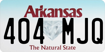 AR license plate 404MJQ