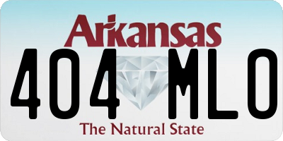 AR license plate 404MLO