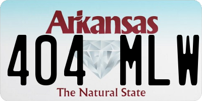 AR license plate 404MLW