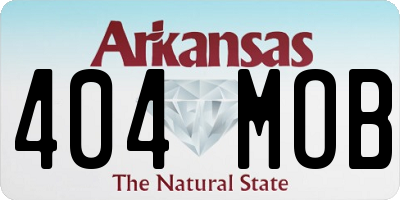 AR license plate 404MOB
