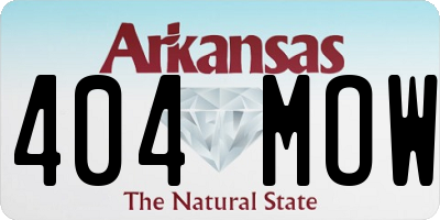 AR license plate 404MOW