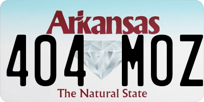 AR license plate 404MOZ