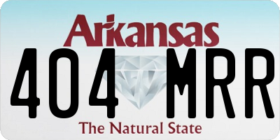 AR license plate 404MRR