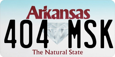 AR license plate 404MSK