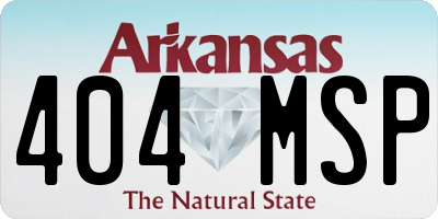 AR license plate 404MSP