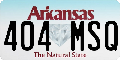 AR license plate 404MSQ
