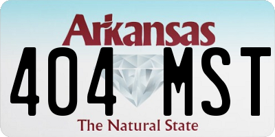 AR license plate 404MST