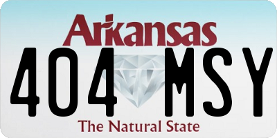 AR license plate 404MSY