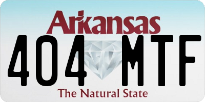 AR license plate 404MTF