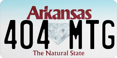 AR license plate 404MTG