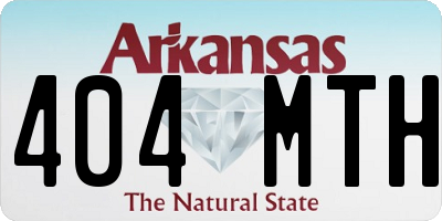 AR license plate 404MTH