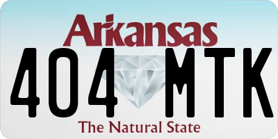 AR license plate 404MTK