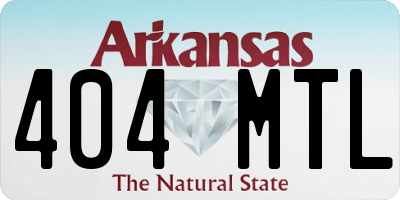 AR license plate 404MTL