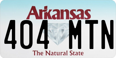 AR license plate 404MTN