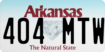 AR license plate 404MTW