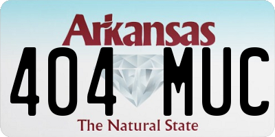 AR license plate 404MUC