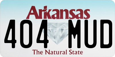 AR license plate 404MUD