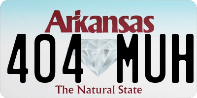 AR license plate 404MUH