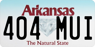 AR license plate 404MUI
