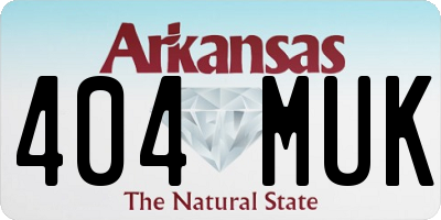 AR license plate 404MUK