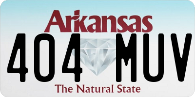 AR license plate 404MUV
