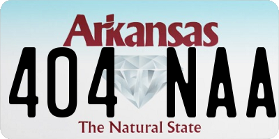AR license plate 404NAA